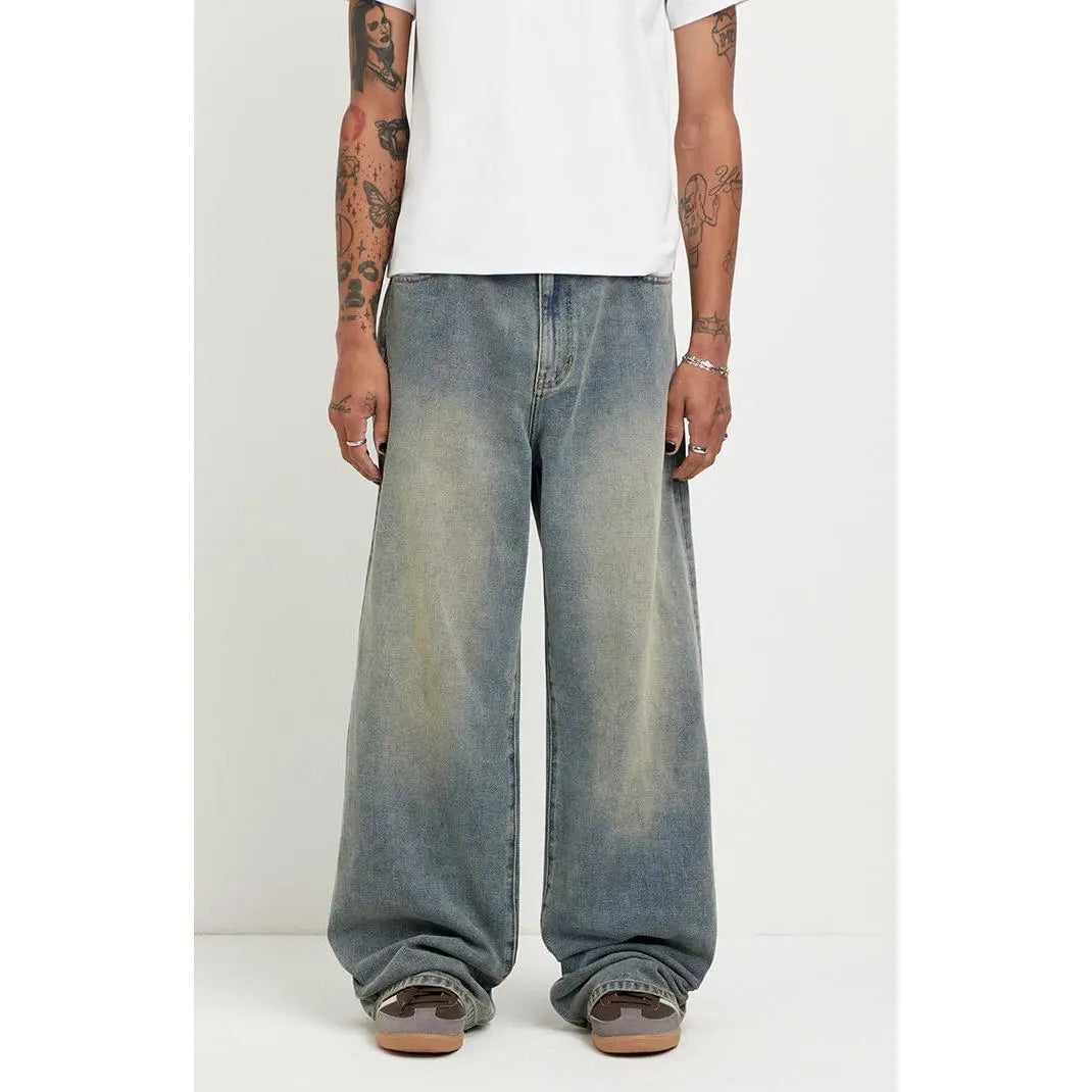 Pacsun Men's Blake Extreme Baggy Jeans in Medium Blue Light Wash