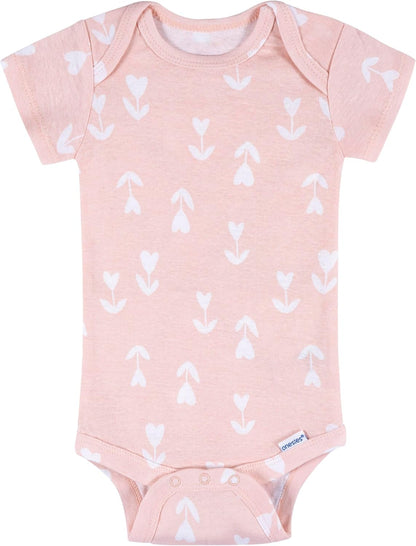 8-Pack Short Sleeve Mix & Match Bodysuits for Baby Girls