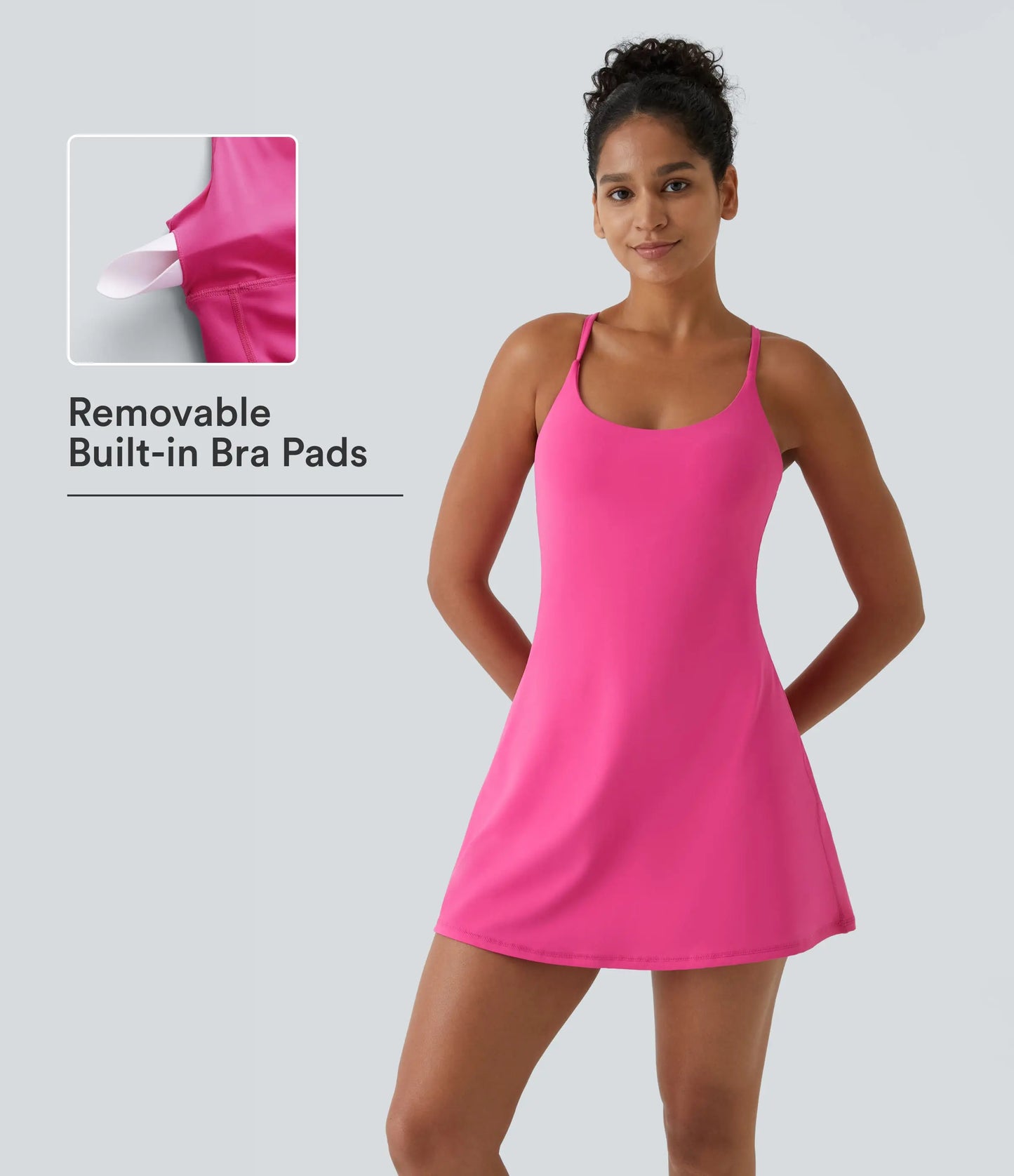 Halara Softlyzero Plush Backless Active Dress-Easy Peezy, Spring Dresses, Dance Dresses for Women