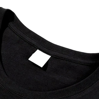 Men's Athletic Graphic Loose-Fit Short-Sleeve Round Neck T-Shirt - Blue Baseball-Style Casual Sportswear, Soft and Breathable Vintage-Inspired Summer Top