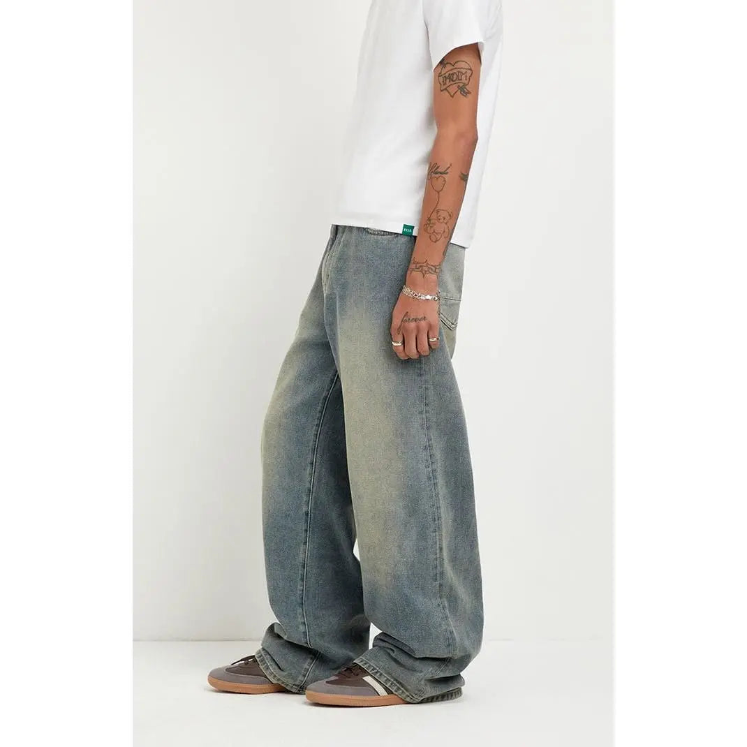 Pacsun Men's Blake Extreme Baggy Jeans in Medium Blue Light Wash