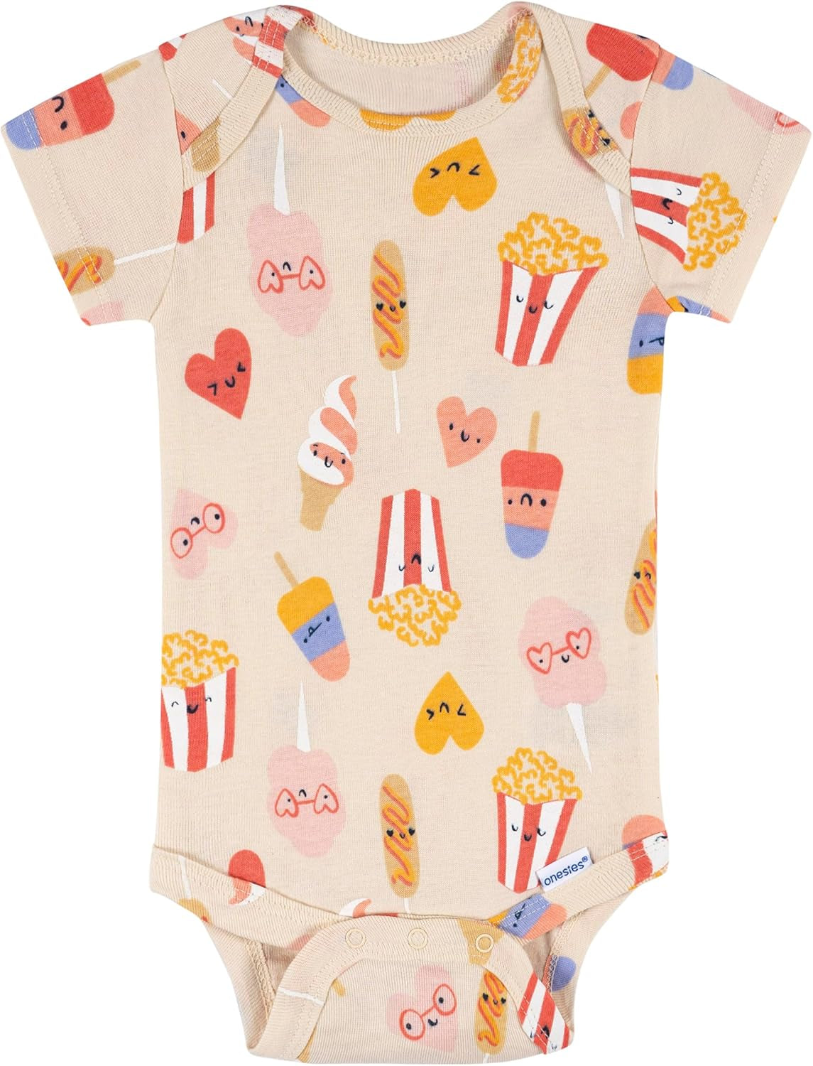 8-Pack Short Sleeve Mix & Match Bodysuits for Baby Girls